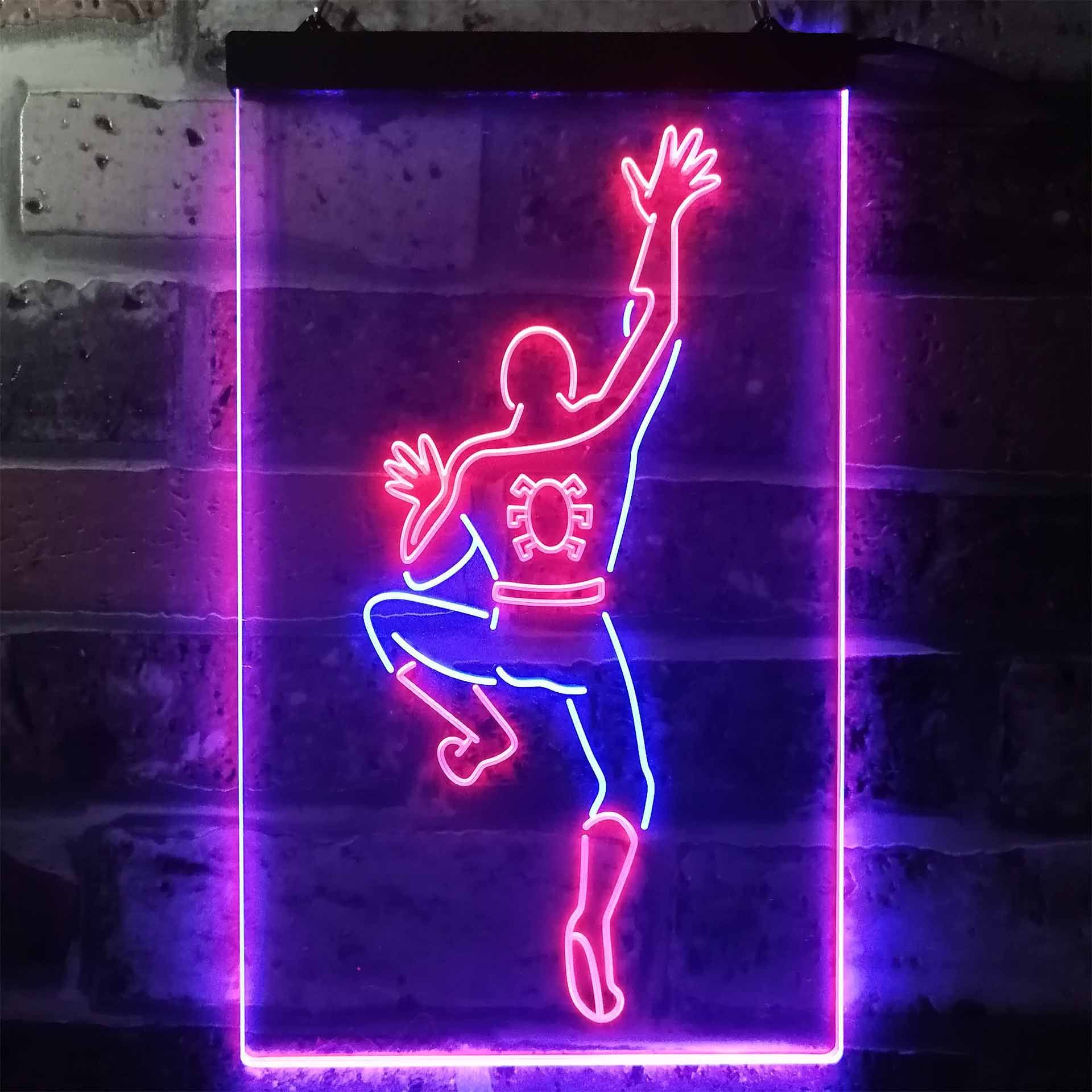 Spider-Man Climbing Dual LED Neon Light Sign